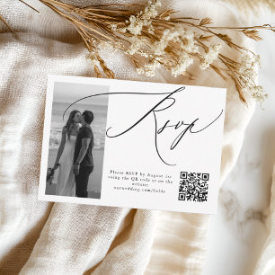 Elegant Modern Photo Bröllop OSA Card Kort