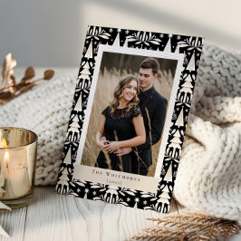 Elegant Modern Photo Evergreen Julgran Julkort