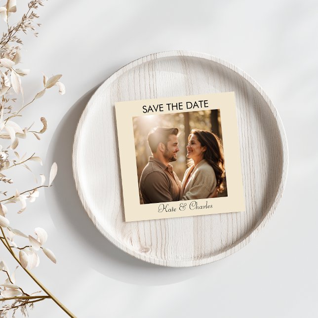 Elegant Modern Photo QR-kod Spara datum Datumet (Skapare uppladdad)