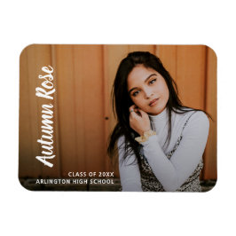 Elegant Modern Photo Studenten Magnet