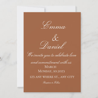 Elegant Modern Photo Wedding Invitation Inbjudningar