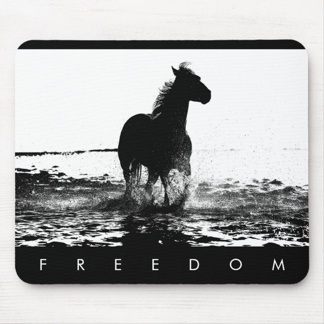Elegant Modern pop Art Running Horse Freedom Musmatta (Framsidan)