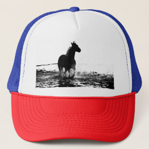 Elegant Modern pop Art Running Horse-mall Keps