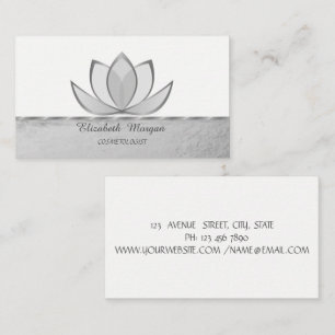 Elegant Modern Professional, Grå Lotus Visitkort