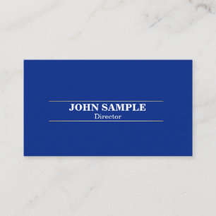 Elegant Modern Professionell Design Blue Guld Visitkort