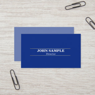 Elegant Modern Professionell Design Blue Guld Visitkort