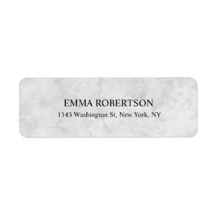 Elegant modern professionell för grå returadress etikett