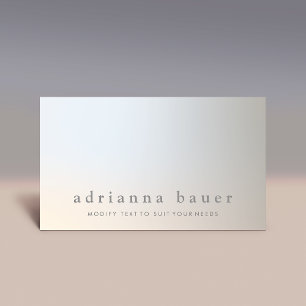 Elegant Modern Professionell Luminous Taupe Grått Visitkort