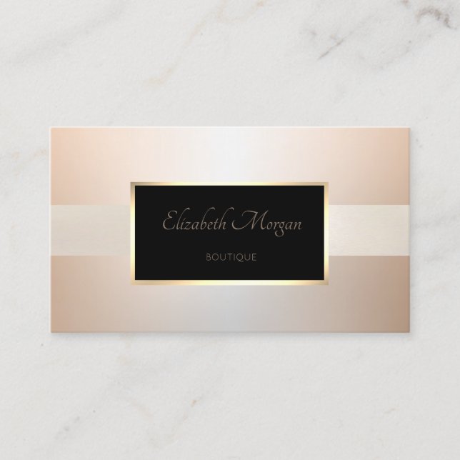 Elegant Modern Professionell Lysande Ram Visitkort (Framsida)