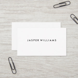 Elegant Modern Professionell Minimal Vit Visitkort