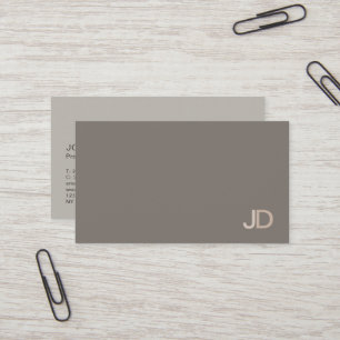 Elegant Modern Professionell Monogram Luxe Silke Visitkort