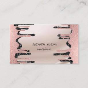 Elegant Modern Proffs, Glittrande Droppar Visitkort