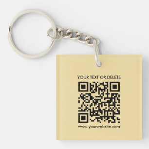 Elegant Modern QR-kod Guld Färg Dubbla Sida vid si