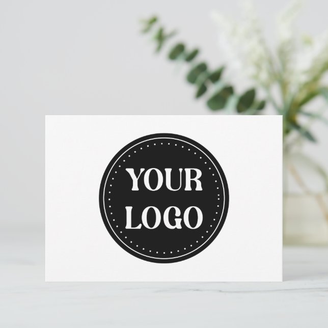 elegant, modern, raffinerad och redigerbar. anteckningskort (Stående Fram)