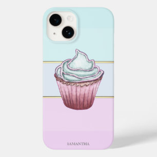 Elegant modern randig, Cupcake