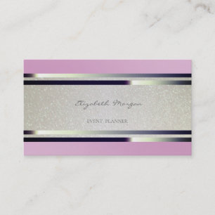 Elegant Modern Randig ,Glitter Visitkort