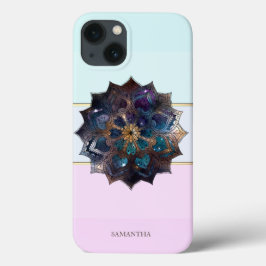 Elegant modern randig, Ombre Mandala