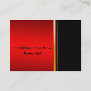 ELEGANT MODERN RED BLACK CORPORATE PROFESSIONELL VISITKORT