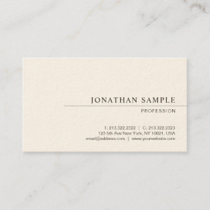 Elegant Modern Ren Template Professionell Lyx Visitkort