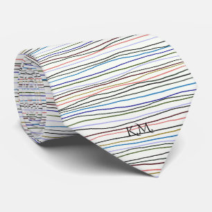 Elegant Modern Retro Geometric Linnear Monogram Slips
