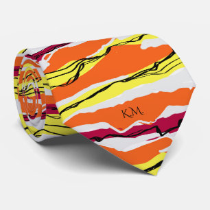 Elegant Modern Retro Geometric Linnear Monogram Slips