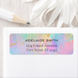 elegant modern returadress etikett