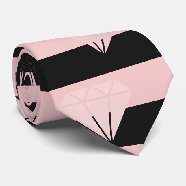 Elegant modern ro guld-diamant rand mönster slips (Rullad)