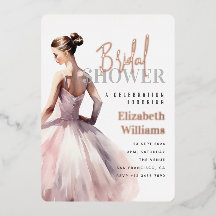 Elegant Modern Ro Guld Möhippa Party