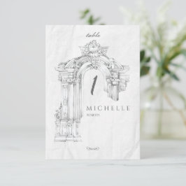 Elegant Modern Roman Minimalist Bord Card