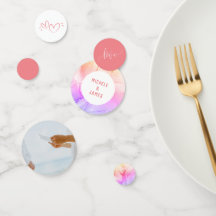 Elegant Modern Romantic Rosa Marble Photo Bröllop