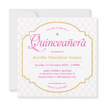 Elegant Modern Rosa Guld Quinceañera