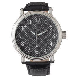 Elegant Modern Rosa Staket Kedja Mönster | Armbandsur