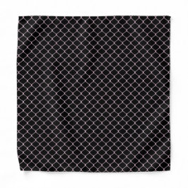 Elegant Modern Rosa Staketkedjemönster | Bandana