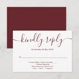 Elegant Modern Rosenved Rosa Script OSA Kort