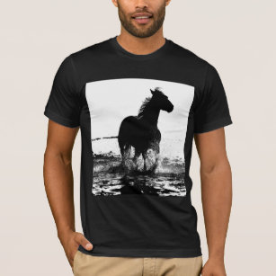 Elegant Modern Running Horse Pop Art-mall T Shirt