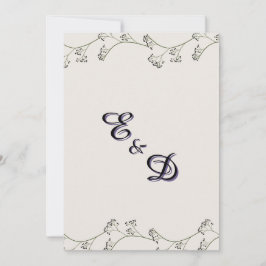 Elegant modern rustik bröllopsinbjudan inbjudningar