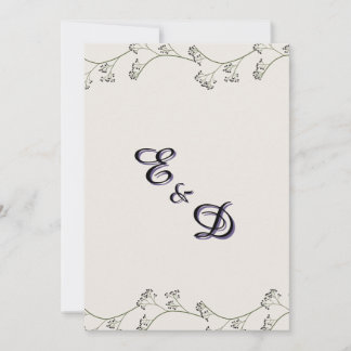 Elegant modern rustik bröllopsinbjudan inbjudningar