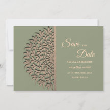 Elegant Modern Sage grönt & guld Classic mandala