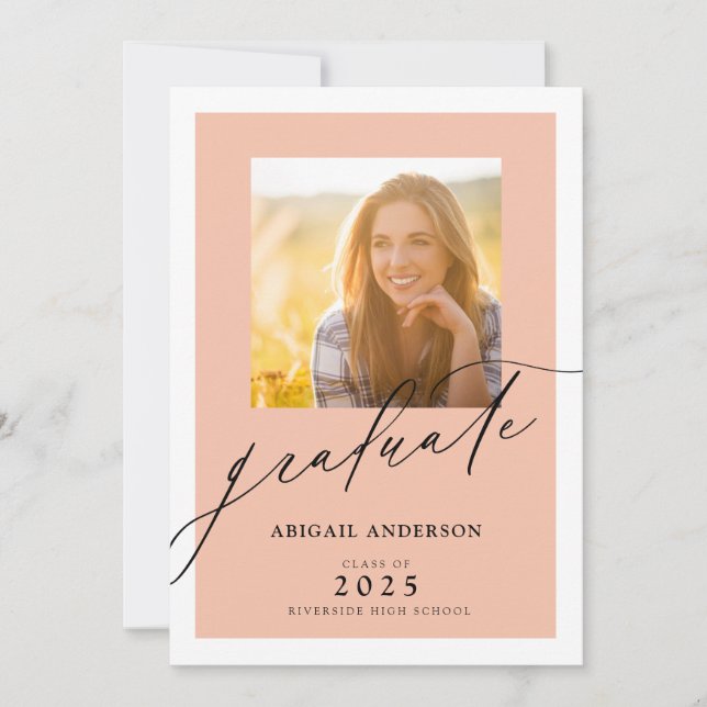 Elegant Modern Script 2 Photo Studenten (Framsida)