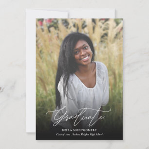 Elegant Modern Script 2 Photo Studenten Meddelande