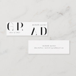 Elegant modern script-examen namnkort