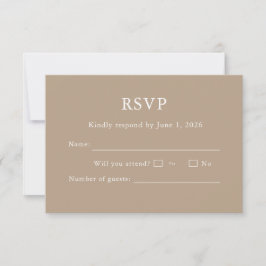 Elegant modern script klassisk RSVP-kort redigerba OSA Kort