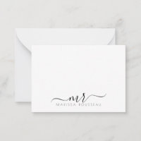 Elegant Modern Script Monogram Initialer