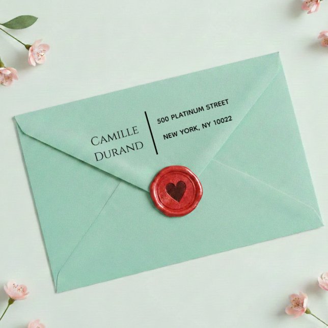 Elegant Modern Script Return Address  Självfärgande Stämpel (Skapare uppladdad)