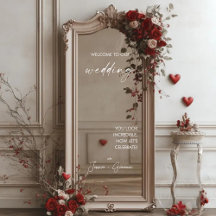 Elegant Modern Selfie Spegel Välkomna Bröllop Deca