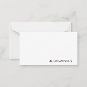 Elegant Modern Simple Design Anpassningsbar Templa Anteckningskort