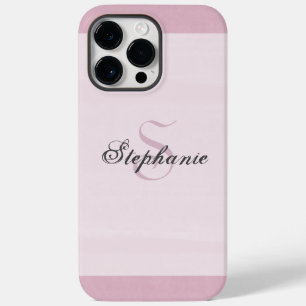 Elegant Modern Simple Girly Rosa Mauve Monogram