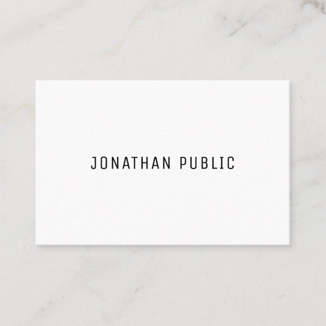 Elegant Modern Simple Template Professionell Trend Visitkort (Framsida)