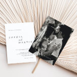 Elegant Modern Skrift Foto Klassisk Bröllop Inbjudningar<br><div class="desc">Designad att samordna med för den "moderna klassiska" bröllopsinbjudan. Om du vill ändra information klickar du på "Anpassa". Visa samlingslänken på den här sidan om du vill se alla matchande objekt i den här vackra designen eller se samlingen här: https://bit.ly/3rQMpxU</div>