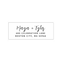 Elegant modern skript handskriven adress